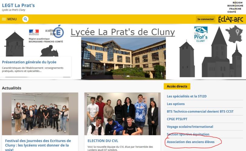 A.G. et liens avec le lycée